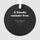 Dance Clean Cava Rosa Round Ornament (achterkant)