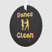 Dance Clean Cava Rosa Round Ornament (voorkant)