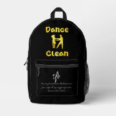 Dance Clean Golden Brass Bedrukte Rugzak (Voorkant)