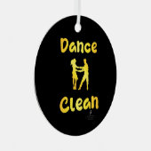 Dance Clean Golden Brass Round Metalen Ornament (Voorkant Rechts)