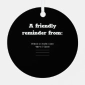 Dance Clean Golden Brass Round Metalen Ornament (Achterkant)