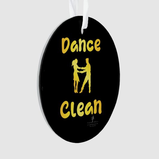 Dance Clean Golden Brass Round Ornament (voorkant)