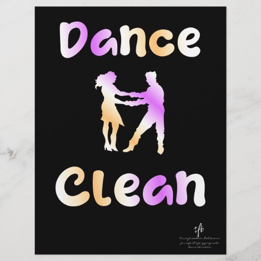 Dance Clean Sapin-Sapin Flyer (Voorkant)