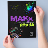 Dance Club DJ Disco Ball Flyer (Hand)