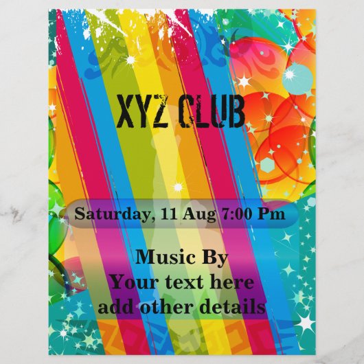 Dance Club Music Party Flyer (Voorkant)