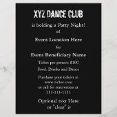 Dance Club Music Party Flyer (Achterkant)