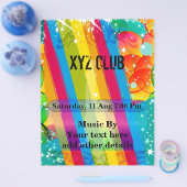 Dance Club Music Party Flyer (Enkel)