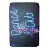 Dance Club Neon Graffiti Muur met Dancer Bath Mat (Voorkant Verticaal)