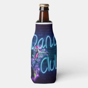 Dance Club Neon Graffiti Muur met danser Flesjeskoeler