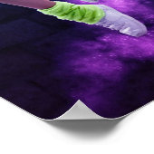 Dance Club Neon Sign. with Dancer Blacklight Poste Poster (Hoek)