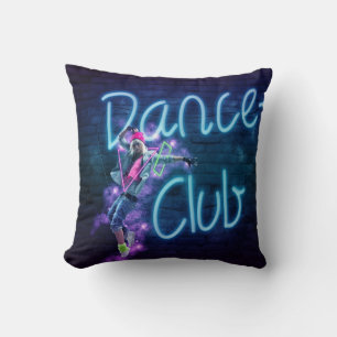 Dance Club Neon Teken Kussen