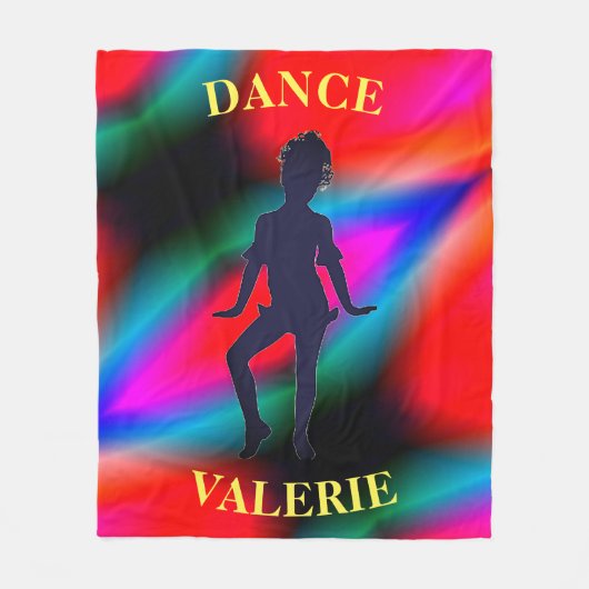 Dance Colorful Fleece Blanket (Voorkant)