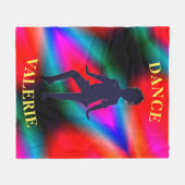 Dance Colorful Fleece Blanket (Voorkant (Horizontaal))