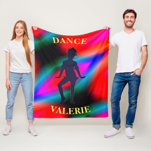 Dance Colorful Fleece Blanket Deken (In situ)