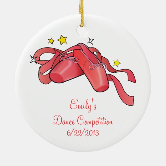 Dance Competition Commemorative Ornament (Achterkant)