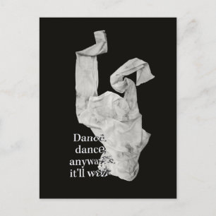 Dance Contemedent Art Dansende Kleding die het zal Briefkaart