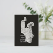 Dance Contemedent Art Dansende Kleding die het zal Briefkaart (Staand voorkant)