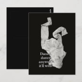 Dance Contemedent Art Dansende Kleding die het zal Briefkaart (Voorkant / Achterkant)