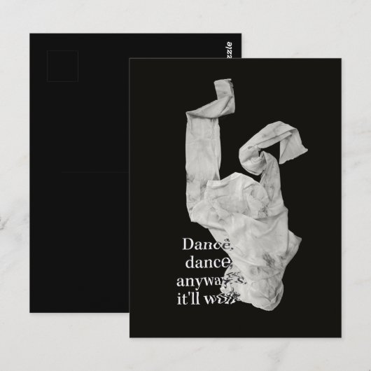 Dance Contemedent Art Dansende Kleding die het zal Briefkaart (Voorkant / Achterkant)