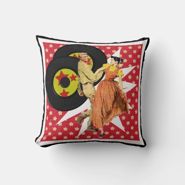 Dance Couple Square Dance Swing Dance 50's Dance Kussen (Voorkant)
