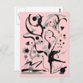 Dance Crazy. Briefkaart (Voorkant / Achterkant)