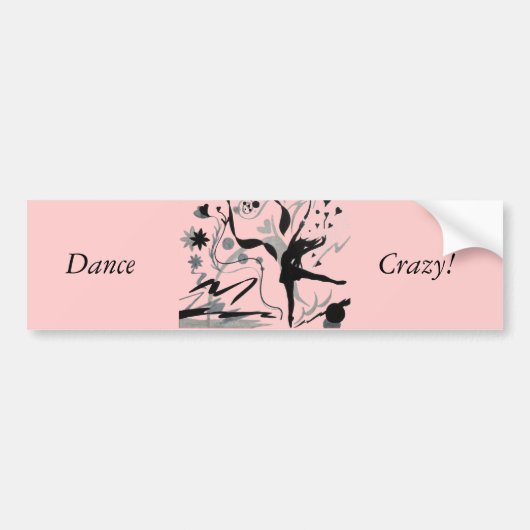Dance Crazy. Bumpersticker (Voorkant)