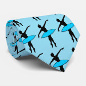 Dance Dad Blue Ballerina Ballet Dancer Stropdas (Opgerold)