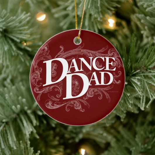 Dance Dad Ceramic Ornament (Boom)