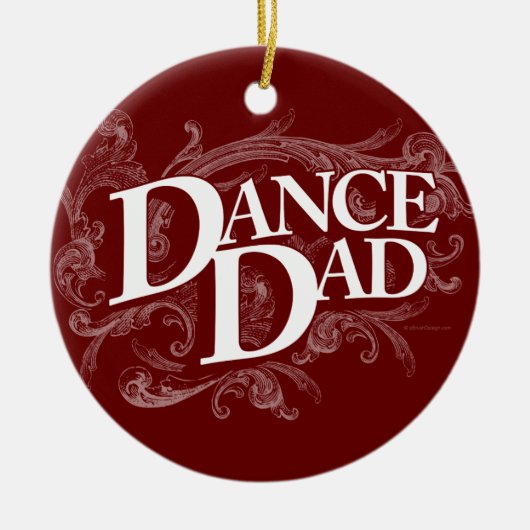Dance Dad Ceramic Ornament (Voorkant)
