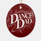 Dance Dad Ceramic Ornament (Links)