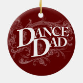 Dance Dad Ceramic Ornament (Achterkant)