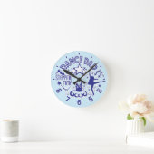 Dance Dad Clock Ronde Klok (Huis)
