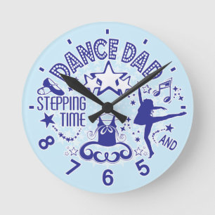 Dance Dad Clock Ronde Klok