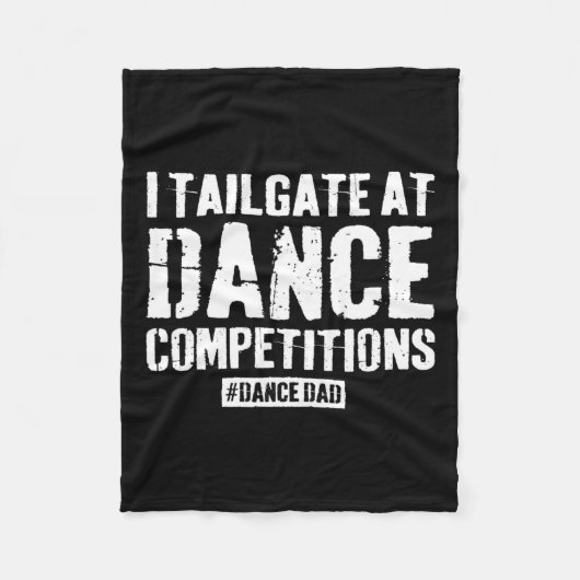 Dance Dad Competitie Trotse Dans Papa Comp Vaders Fleece Deken (Voorkant)