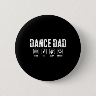 Dance Dad Competitie Trotse Dans Papa Vaderdag Ronde Button 5,7 Cm