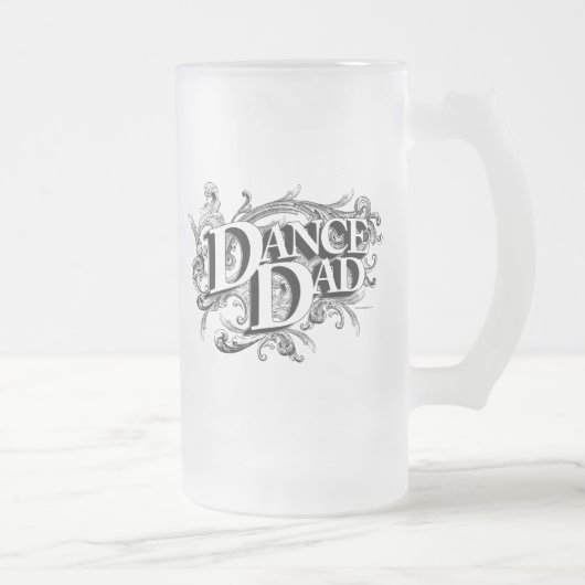 Dance Dad Frosted Glass Beer Mok (Rechts)