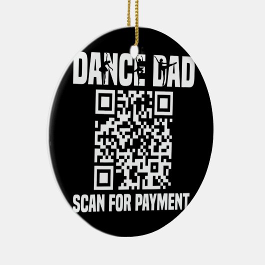 Dance Dad Funny Dansing Dad Scan I Keramisch Ornament (Rechts)