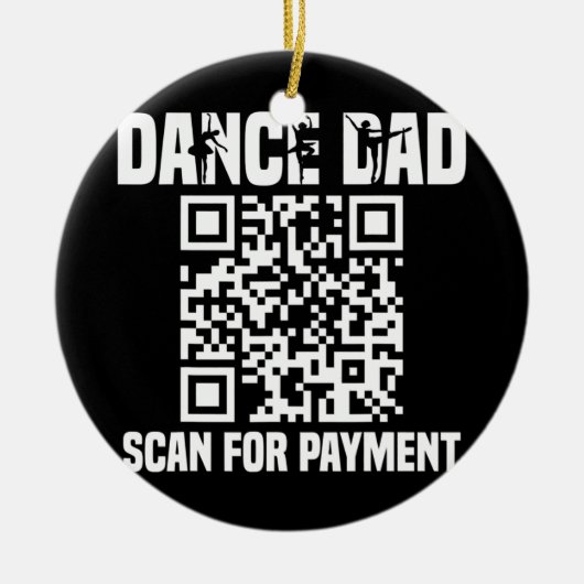 Dance Dad Funny Dansing Dad Scan I Keramisch Ornament (Voorkant)