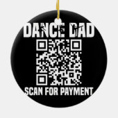 Dance Dad Funny Dansing Dad Scan I Keramisch Ornament (Achterkant)