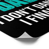 Dance Dad I Don't Dance I Finance - Funny Dad Sayi Poster (Hoek)