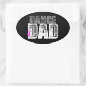 Dance Dad Ovale Sticker (Tas)