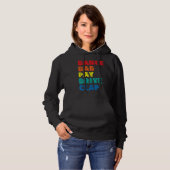 Dance Dad Pay Drive Clap Parent Dancer Danser F Hoodie (Voorkant volledig)