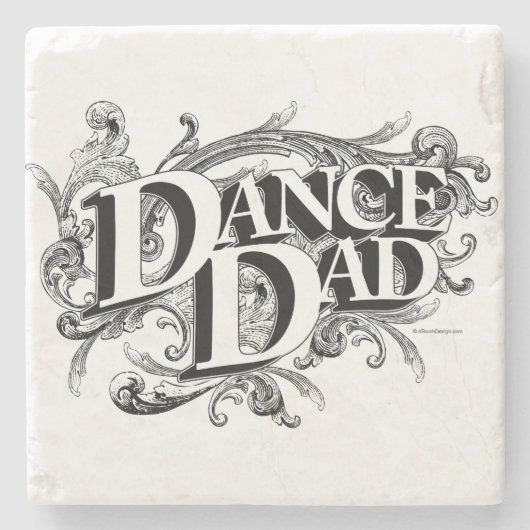 Dance Dad Stenen Onderzetter (Voorkant)