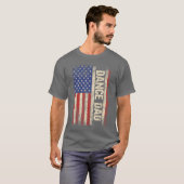 Dance Dad US American Flag Dancer Dancing Father M T-shirt (Voorkant volledig)