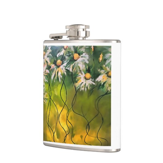 Dance Daisy Dance Surrealistische Art Heupfles (Links)