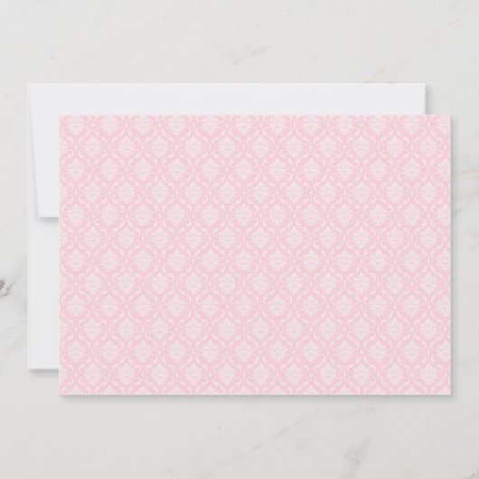 Dance Damask en Pearls Kaart (Achterkant)