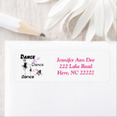Dance Dance Dance Ballet Return Address Labels (Insitu)