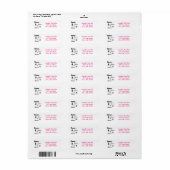 Dance Dance Dance Ballet Return Address Labels (Full Sheet)