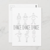Dance Dance Dance Briefkaart (Voorkant / Achterkant)