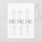 Dance Dance Dance Briefkaart (Voorkant)